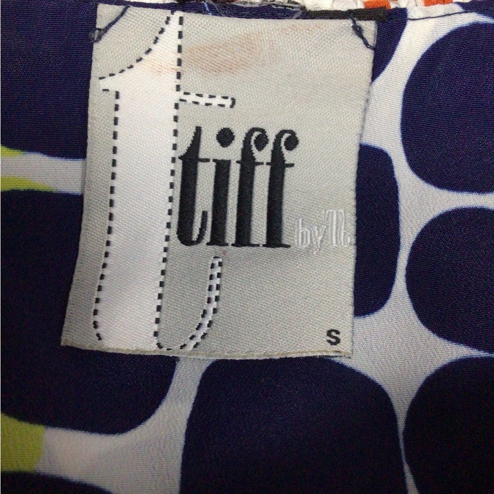Tiff by Tt Vibrant Dot-Print Spaghetti Strap Maxi Dress Sz Small - Picture 7 of 8